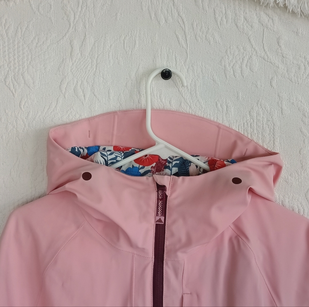 Strafe Pink Ski Jacket Floral Liner Winter Insulated Waterproof Cheap Designer - Picture 3 of 12
